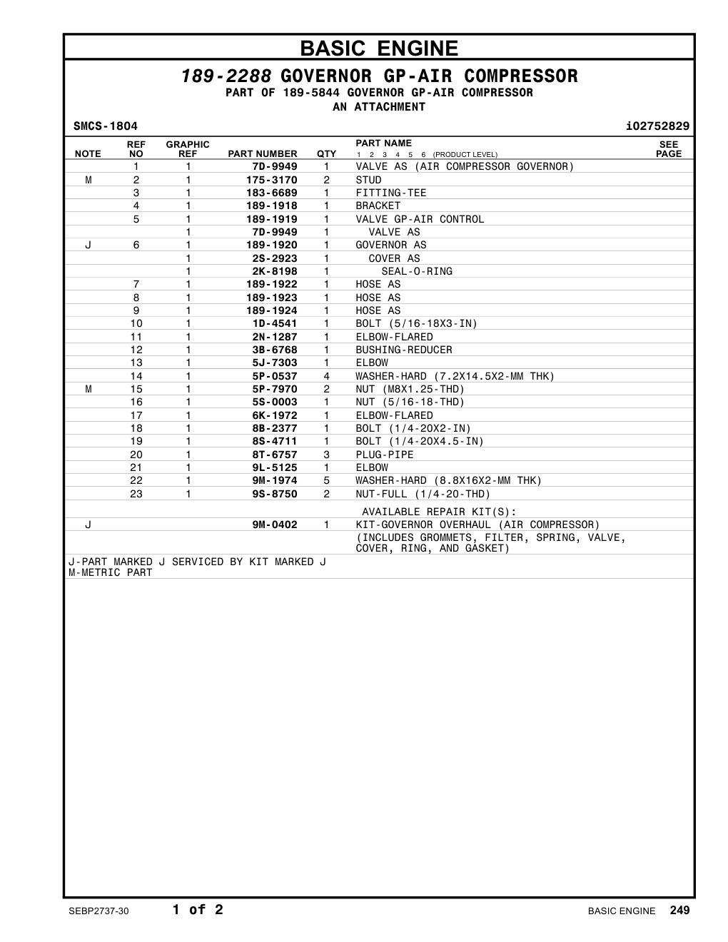 183-6689 FITTING-TEE CAT parts manual diagram