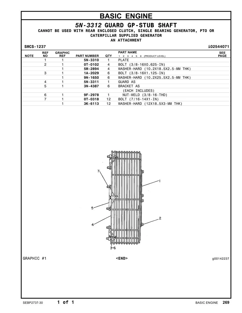9N-1650 - WASHER-HARD (10.2X25.5X2.5-MM THK)
