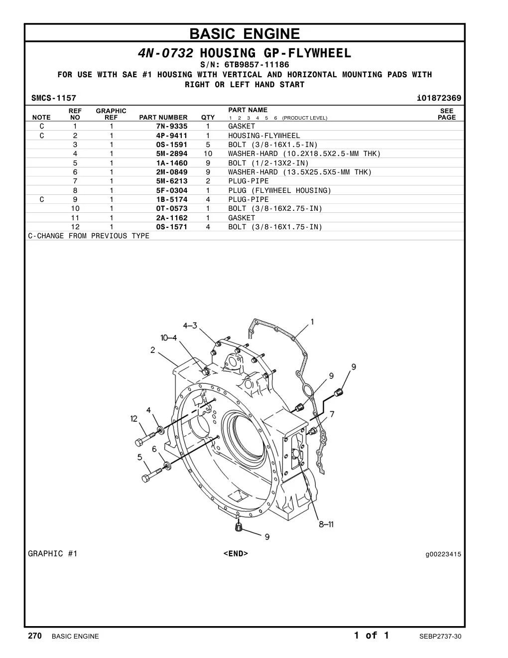 4P-9411 - HOUSING-FLYWHEEL