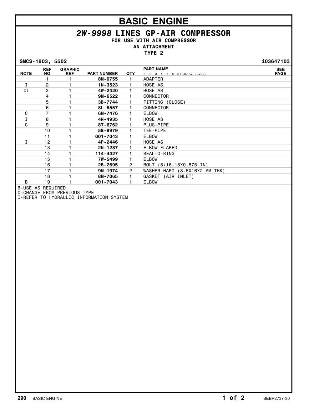 4W-2420 - HOSE AS
