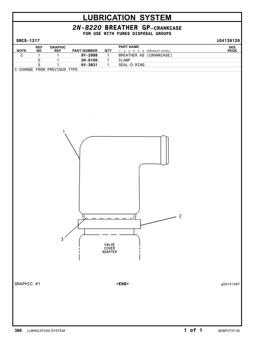 9Y-2988 - BREATHER AS (CRANKCASE)