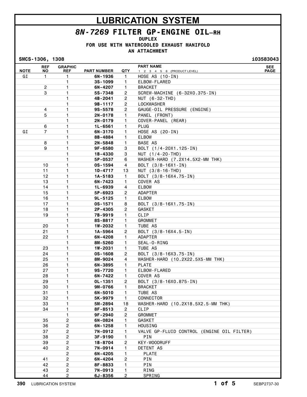 9F-2940 GROMMET CAT parts manual diagram