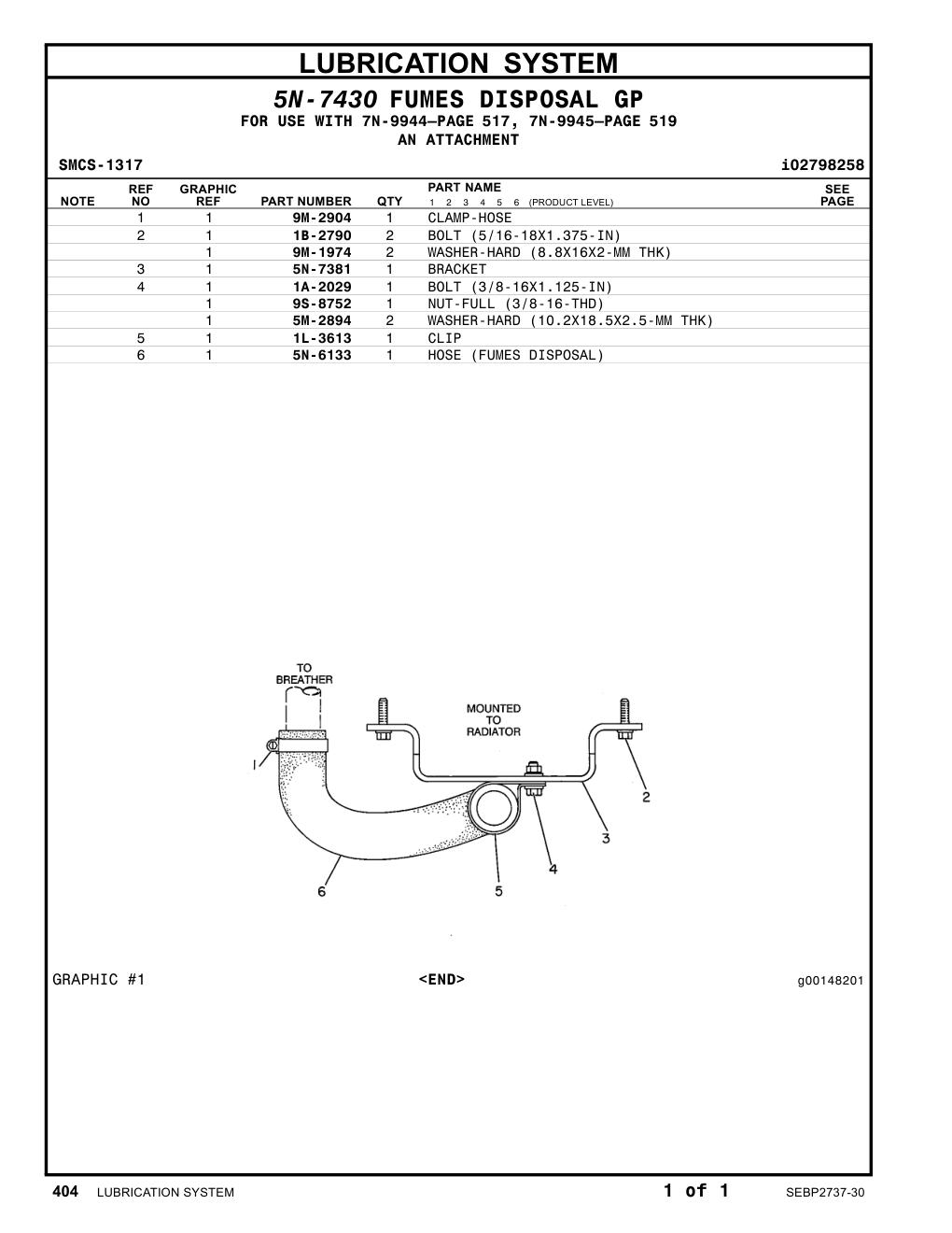 5N-7381 BRACKET CAT parts manual diagram