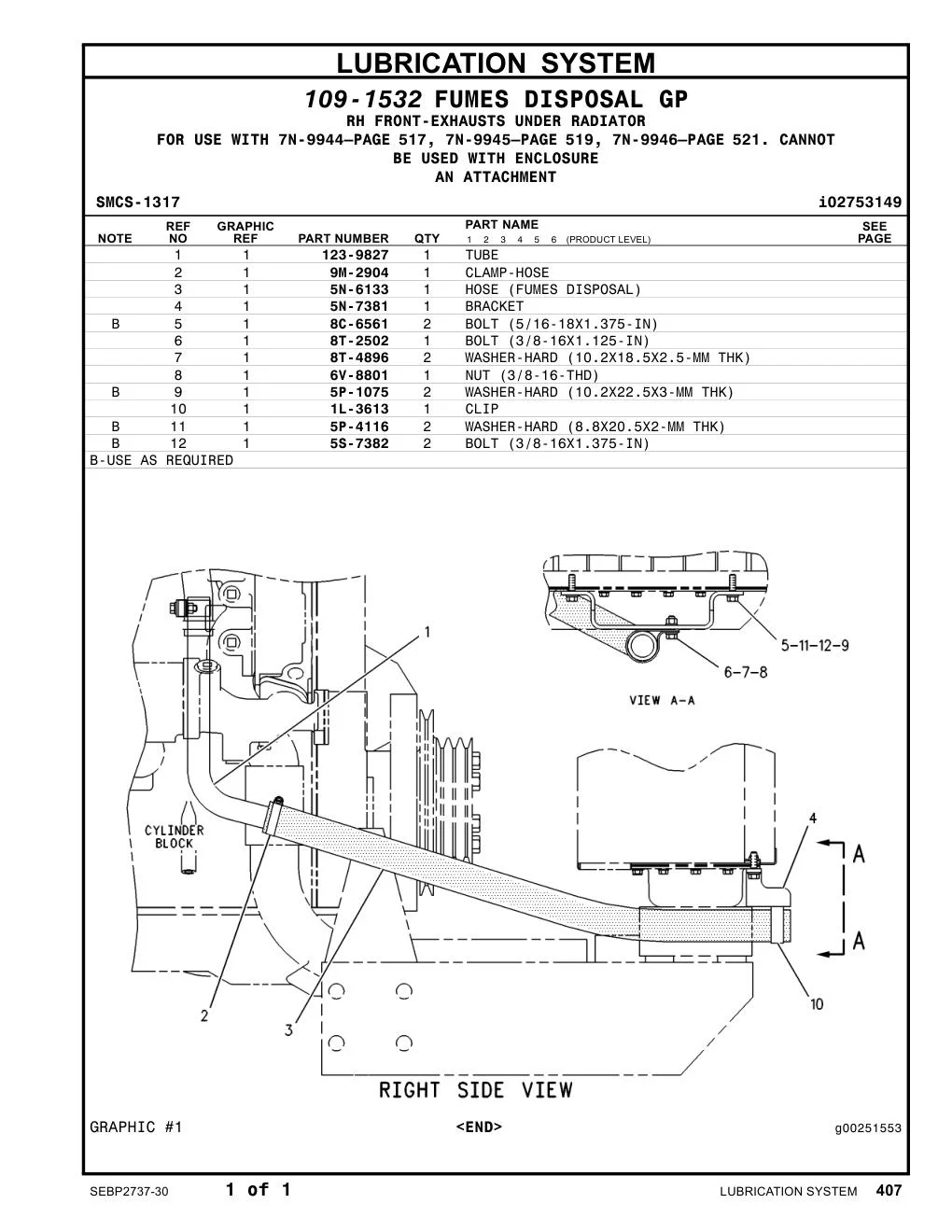 5S-7382 - BOLT (3/8-16X1.375-IN)