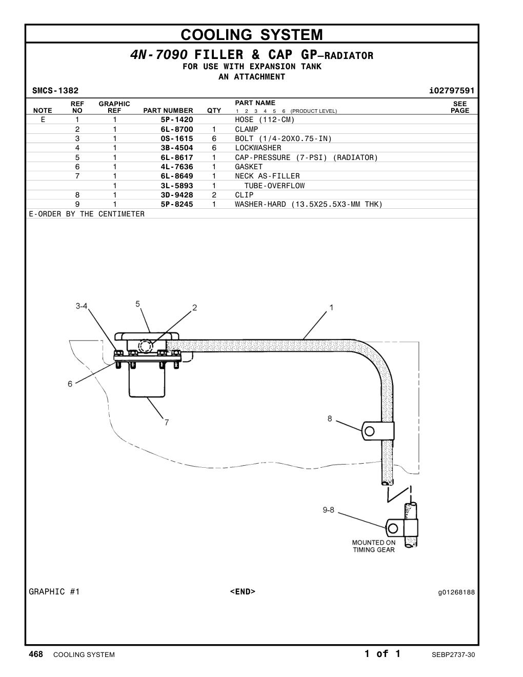 3D-9428 CLIP CAT parts manual diagram