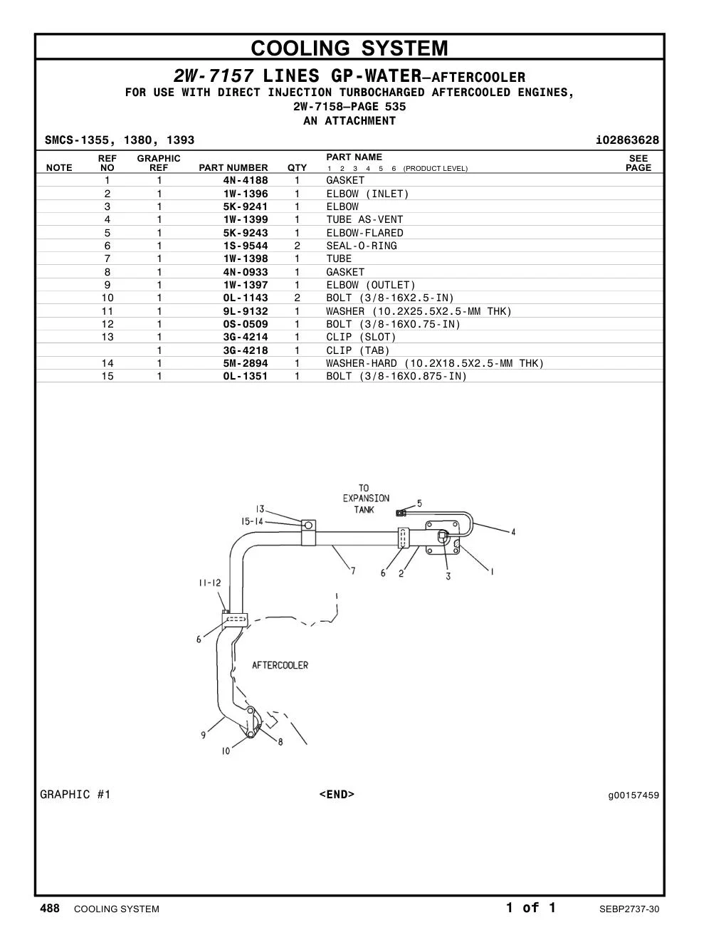 3G-4214 CLIP (SLOT) CAT parts manual diagram