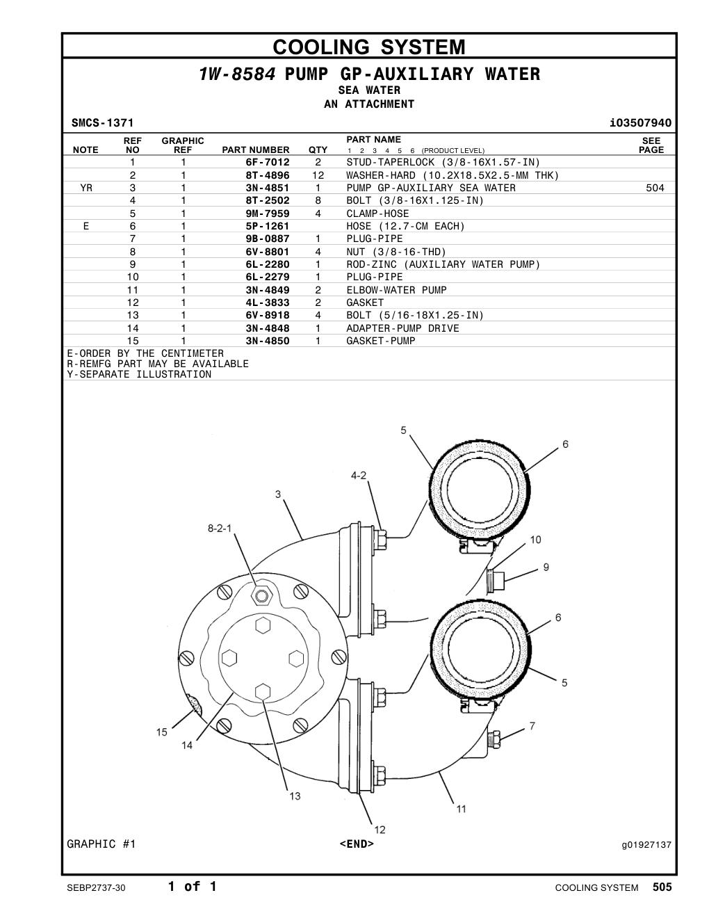 6V-8918 BOLT (5/16-18X1.25-IN) CAT parts manual diagram