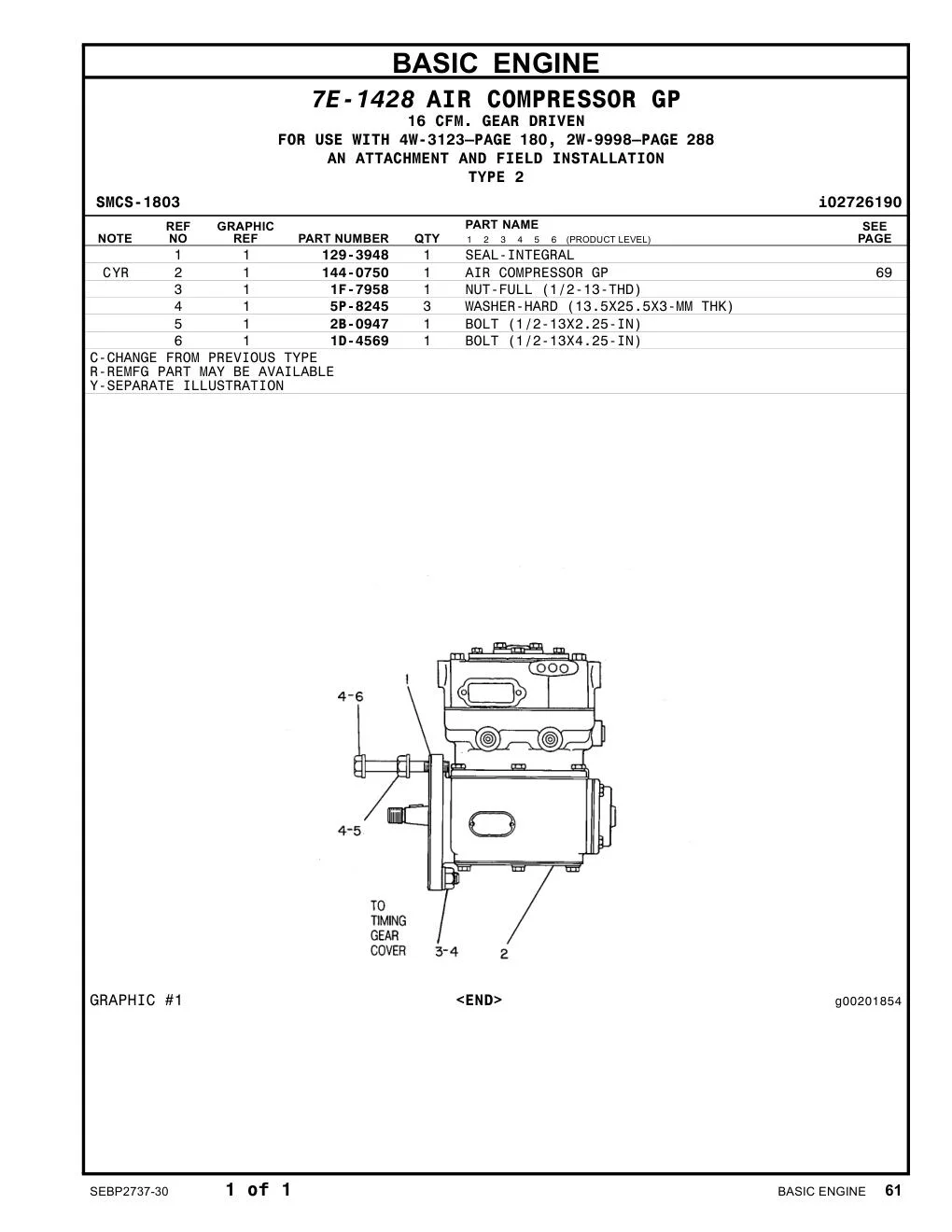 144-0750 - AIR COMPRESSOR GP