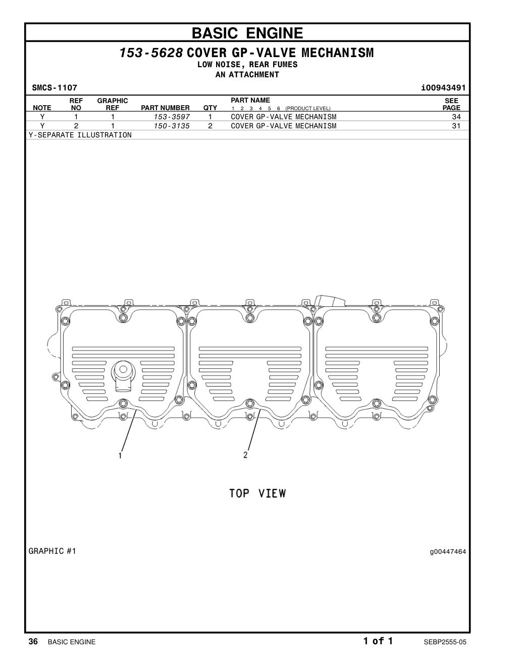 150-3135 - COVER GP-VALVE MECHANISM