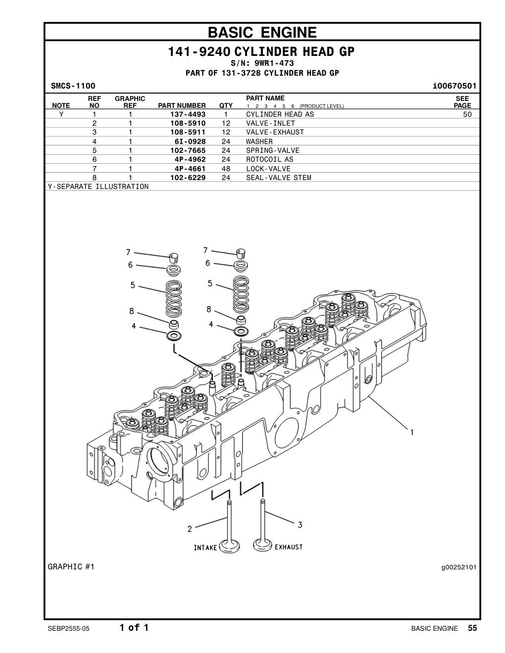 4P-4962 ROTOCOIL AS · S/N 9WR1-473 CAT parts manual diagram