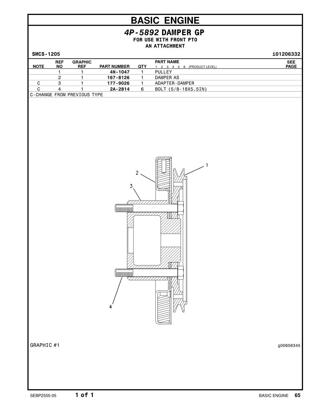2A-2814 - BOLT (5/8-18X5.5IN)