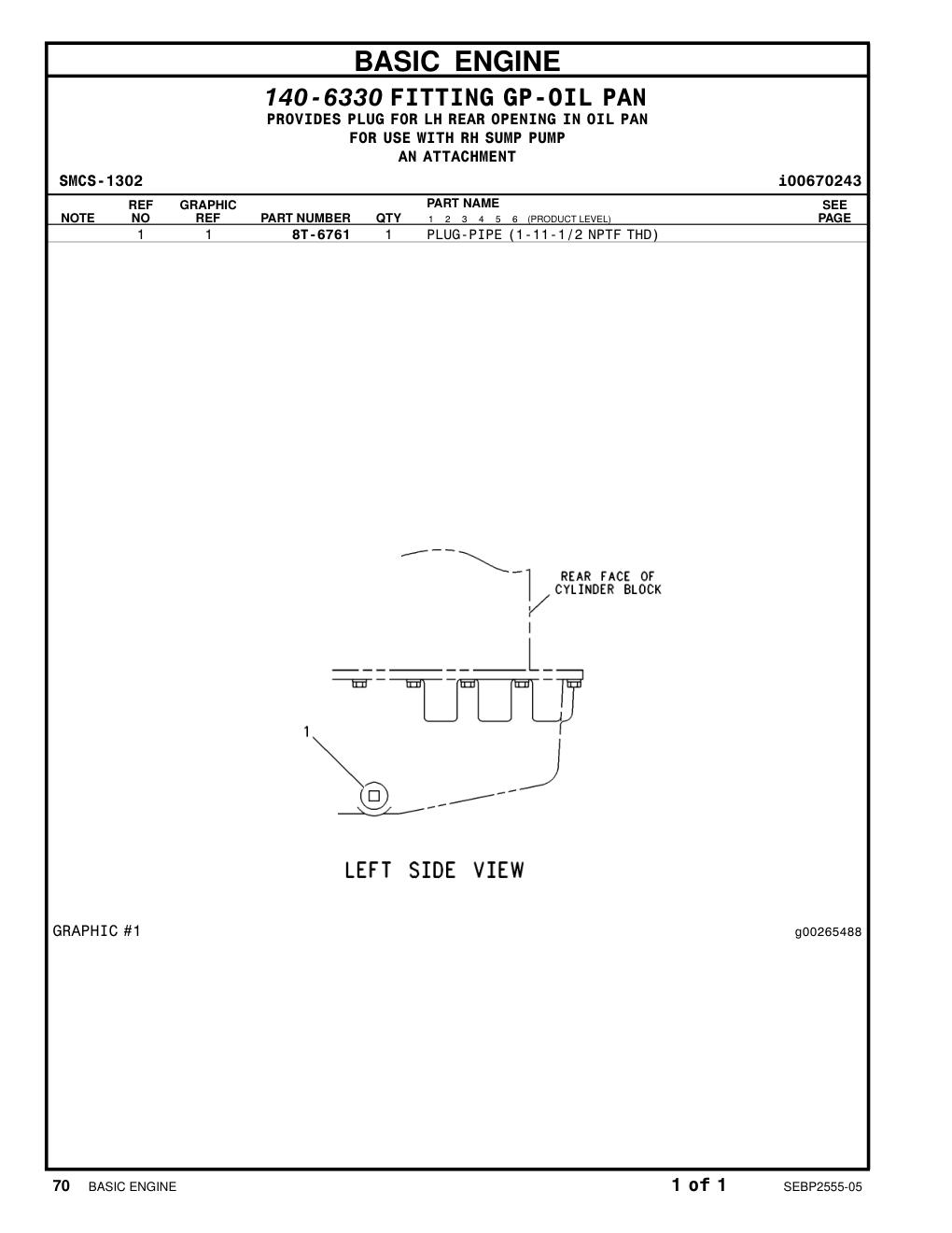 8T-6761 - PLUG-PIPE