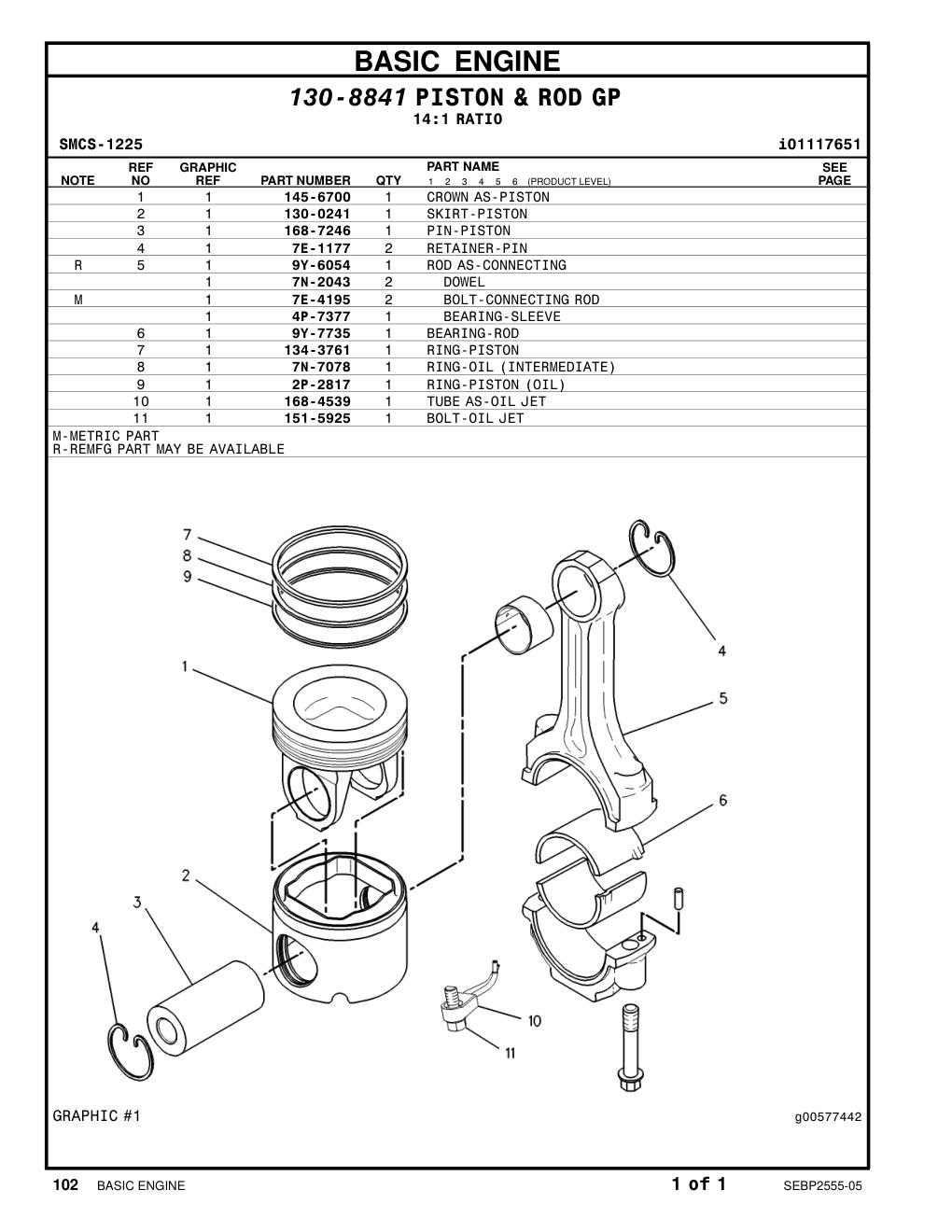 4P-7377 BEARING-SLEEVE CAT parts manual diagram