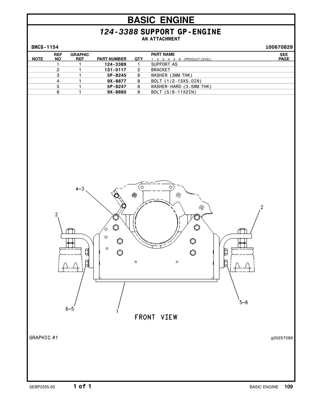 131-0117 BRACKET CAT parts manual diagram