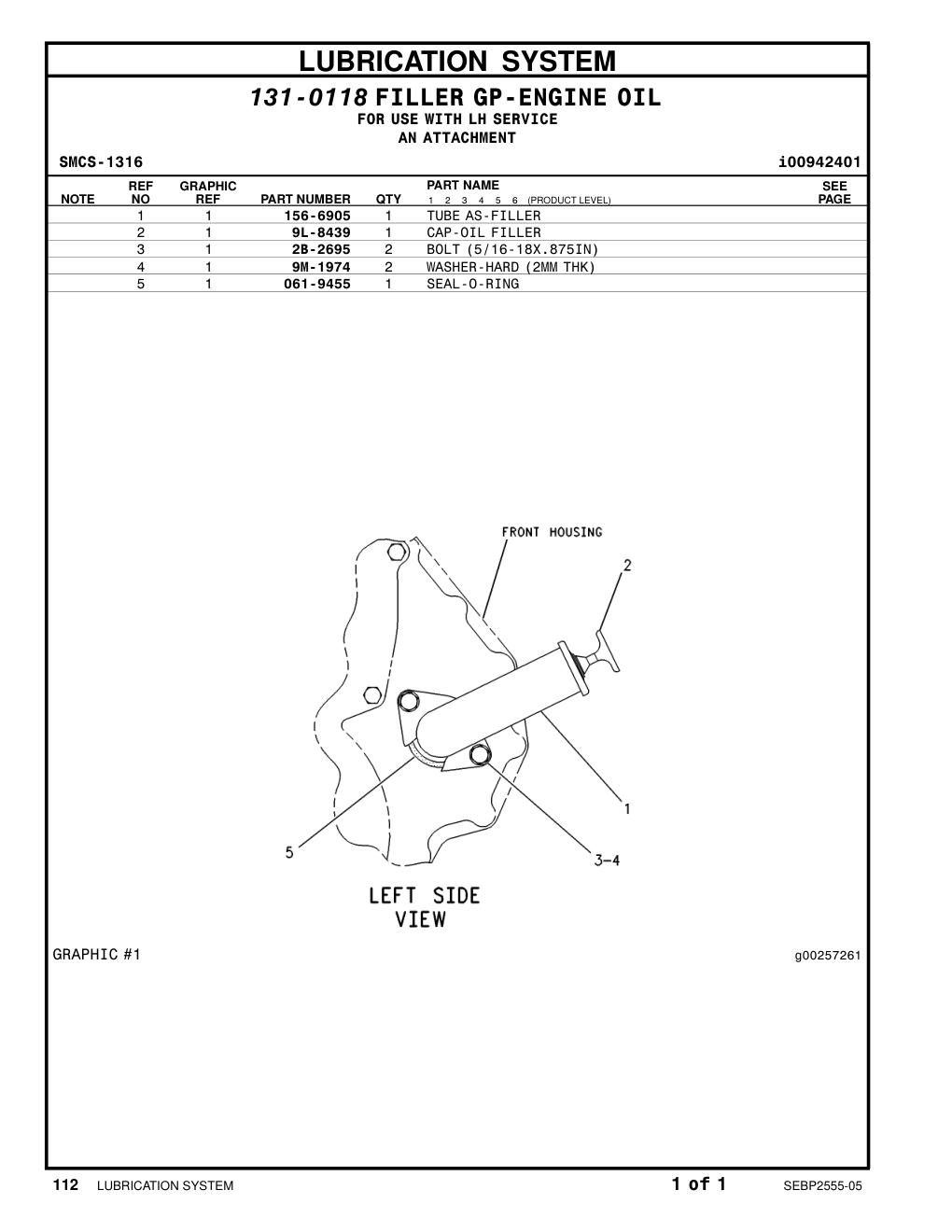 156-6905 - TUBE AS-FILLER