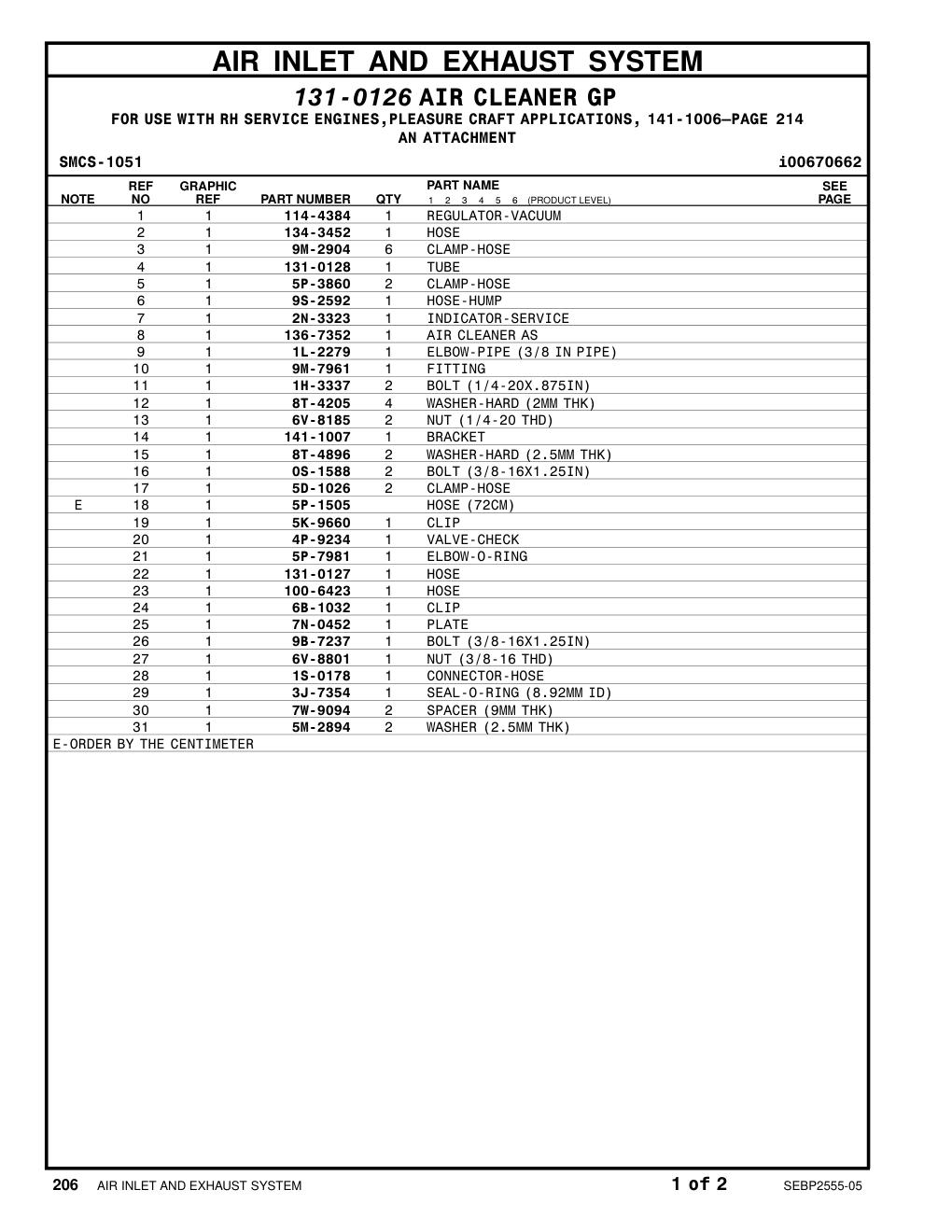 5K-9660 CLIP CAT parts manual diagram
