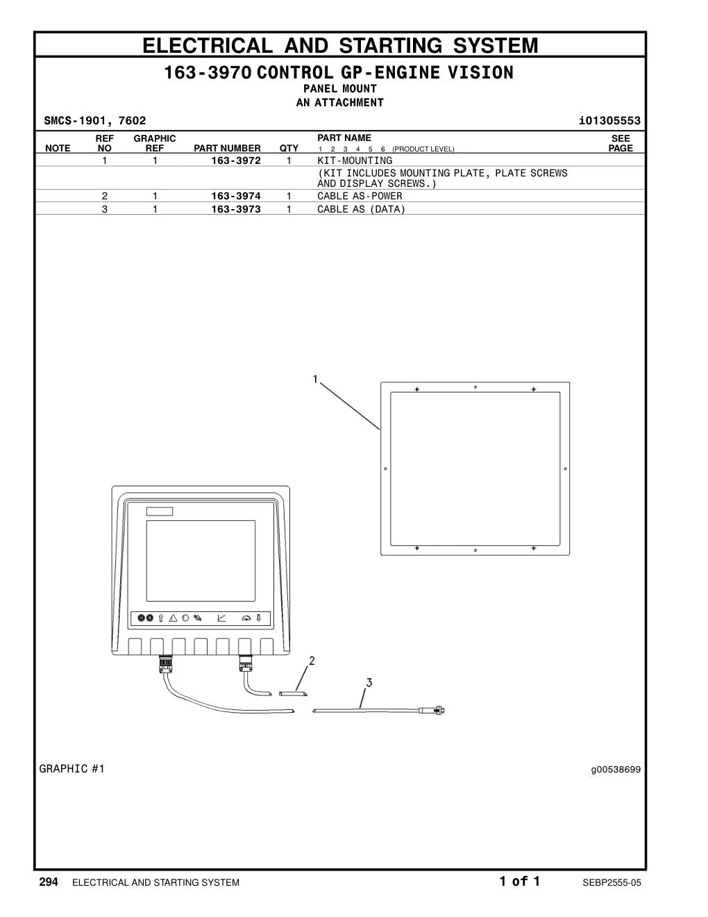 163-3974 - CABLE AS-POWER
