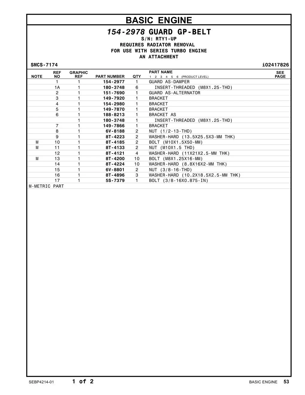 8T-4200 - BOLT (M8X1.25X16-MM)