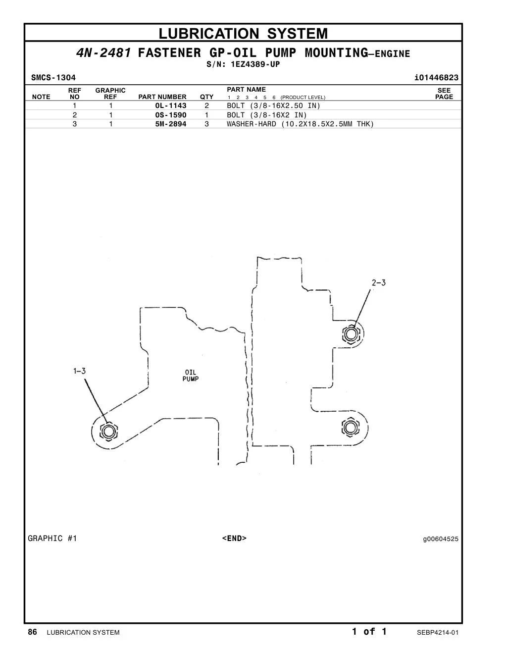 0S-1590 - BOLT (3/8-16X2 IN)