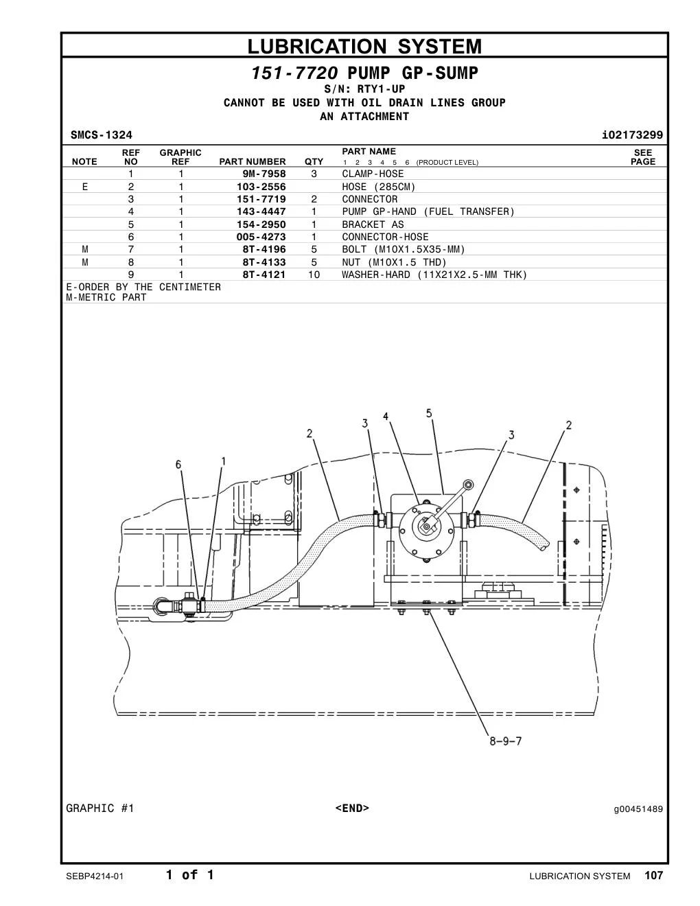 103-2556 - HOSE (285CM)