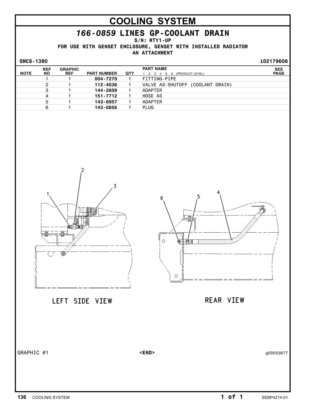 112-4036 - VALVE AS-SHUTOFF (RADIATOR DRAIN)