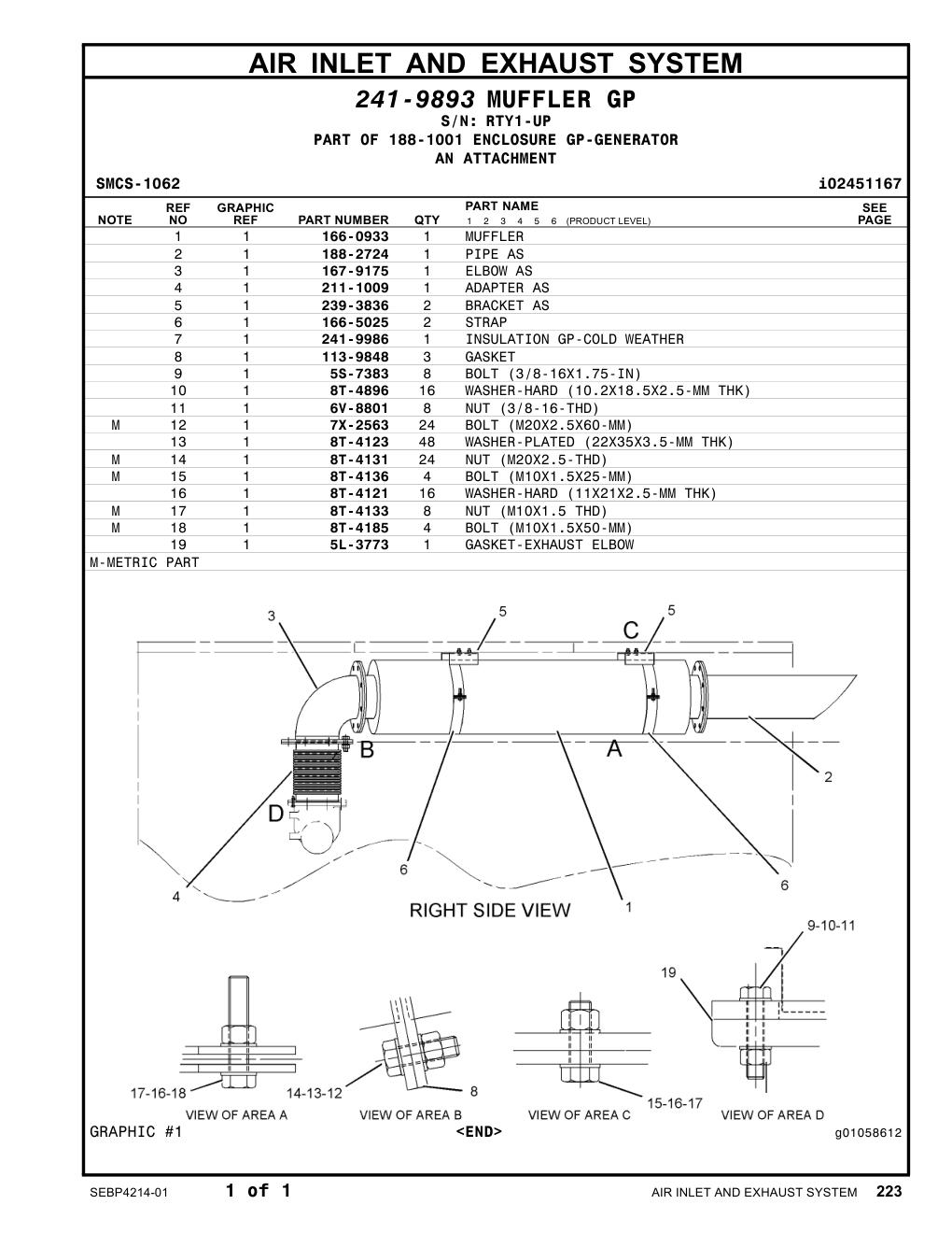 239-3836 BRACKET AS · S/N RTY1-UP CAT parts manual diagram