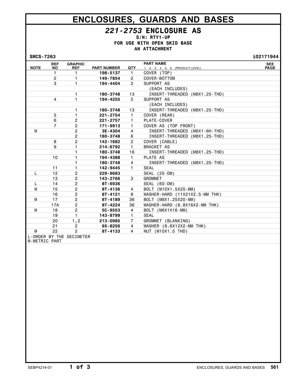 214-6792 BRACKET AS · S/N RTY1-UP CAT parts manual diagram