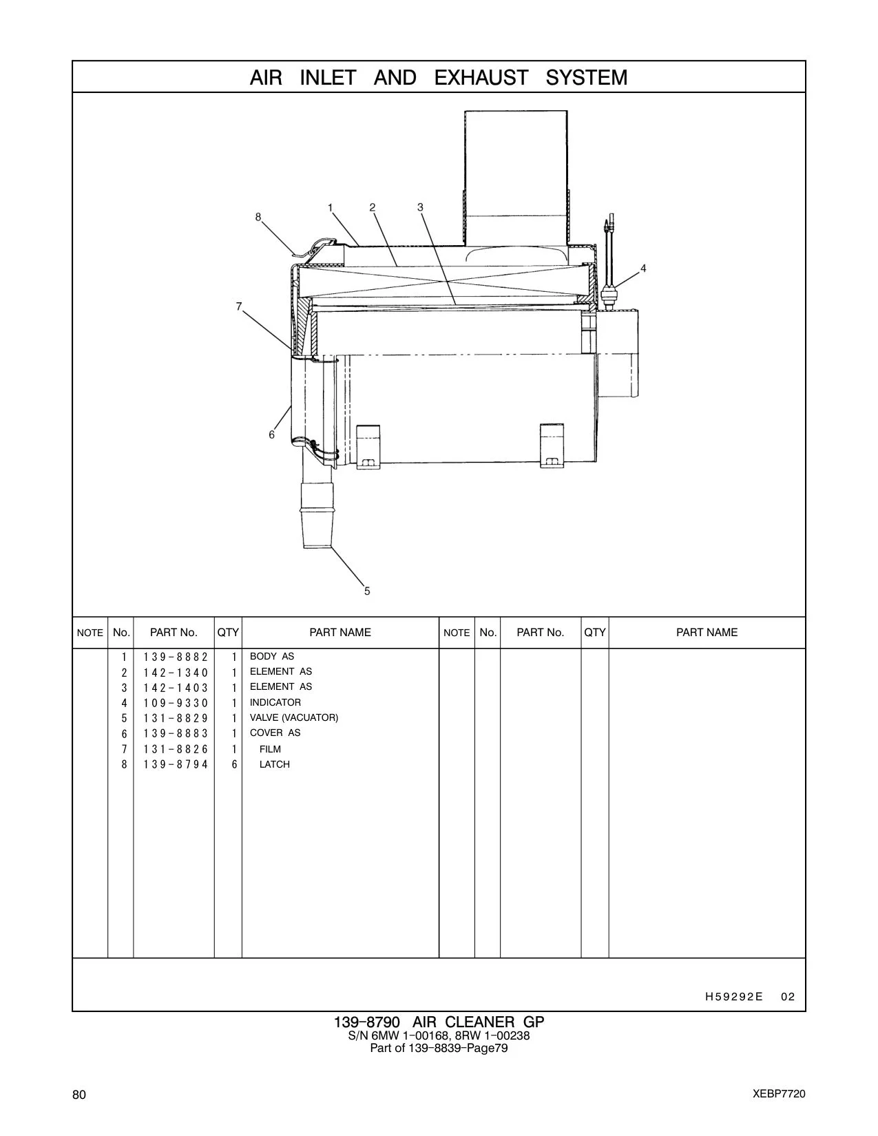139-8883 COVER AS CAT parts manual diagram