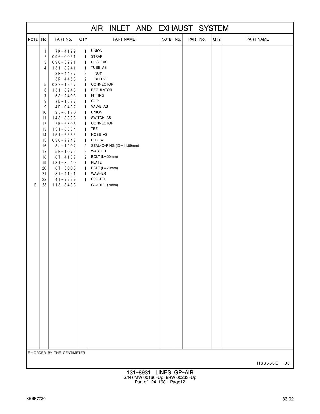 151-6585 HOSE AS CAT parts manual diagram