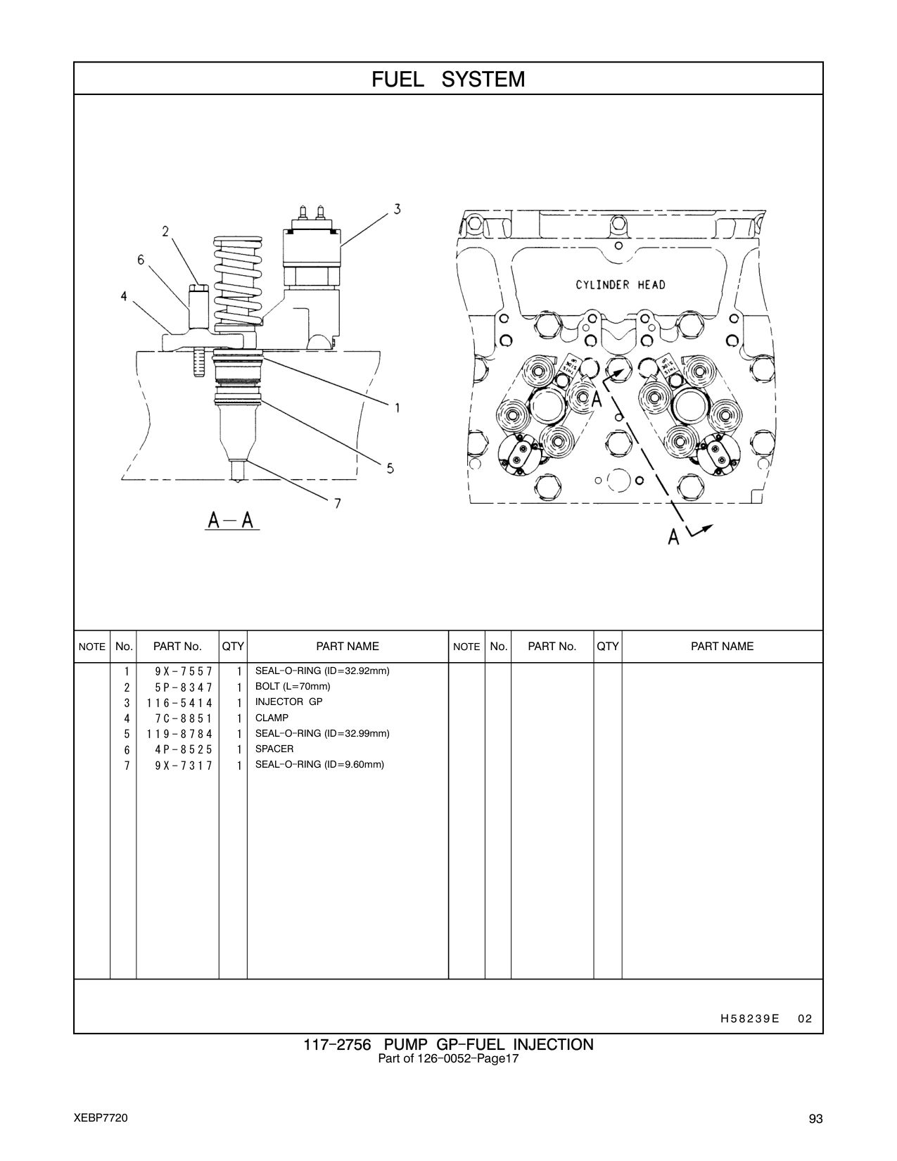 116-5414 INJECTOR GP CAT parts manual diagram