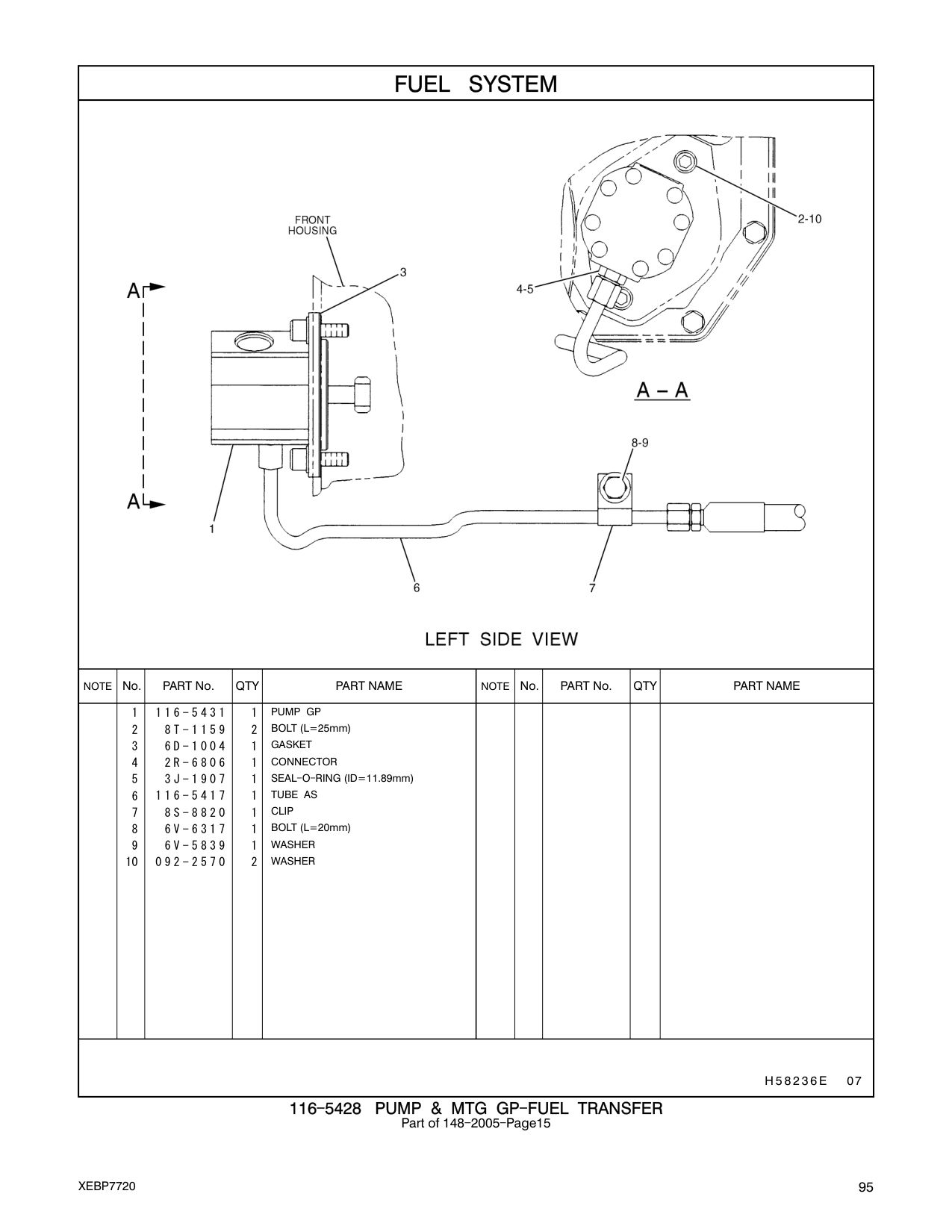 8S-8820 CLIP CAT parts manual diagram