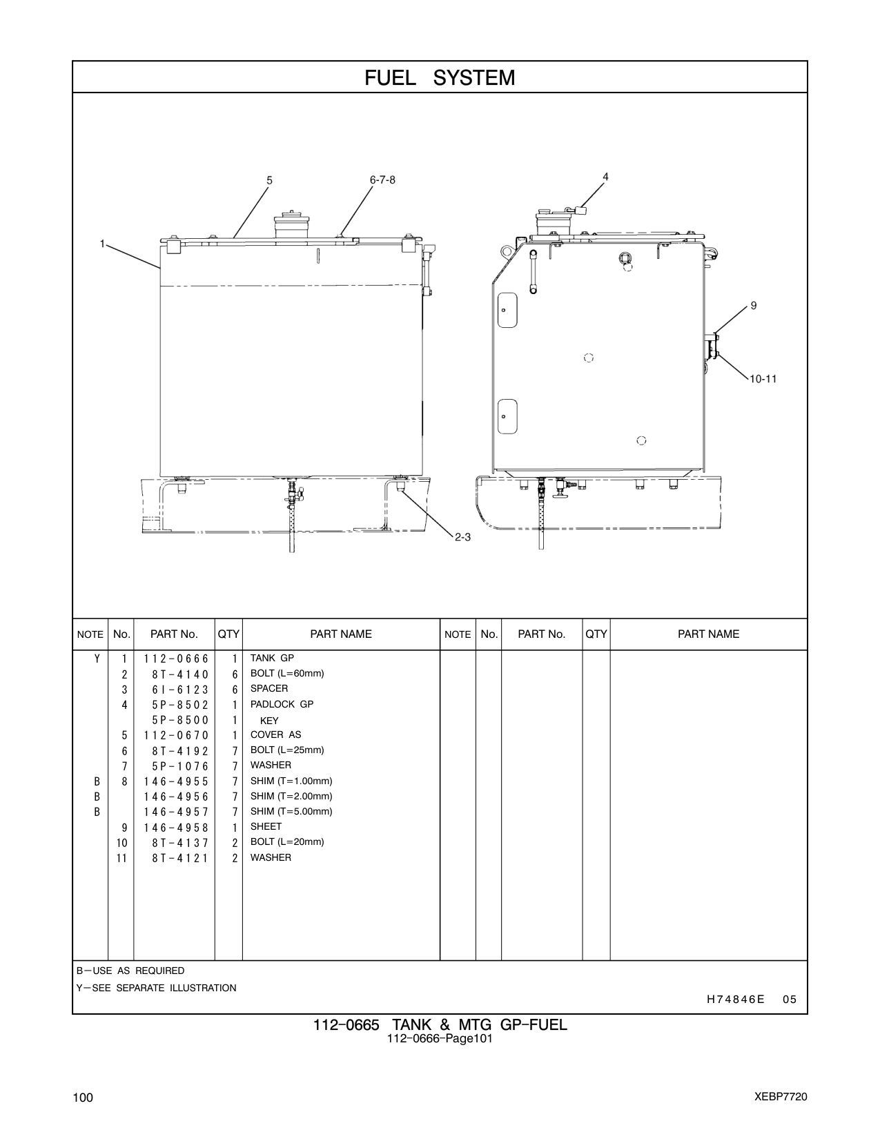 146-4955 SHIM (T=1.00mm) CAT parts manual diagram