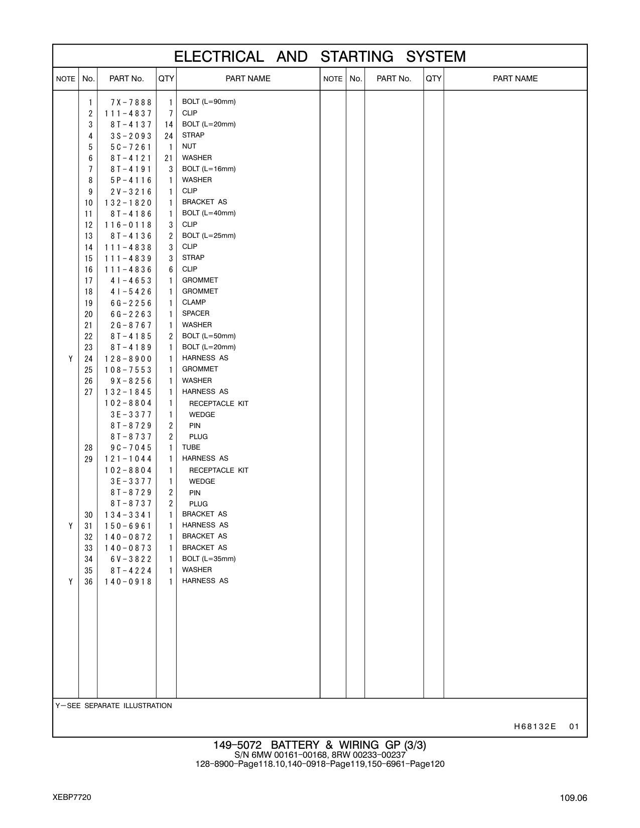 150-6961 HARNESS AS CAT parts manual diagram