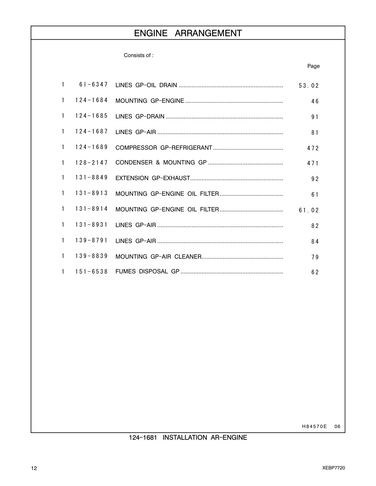 151-6538 - FUMES DISPOSAL GP