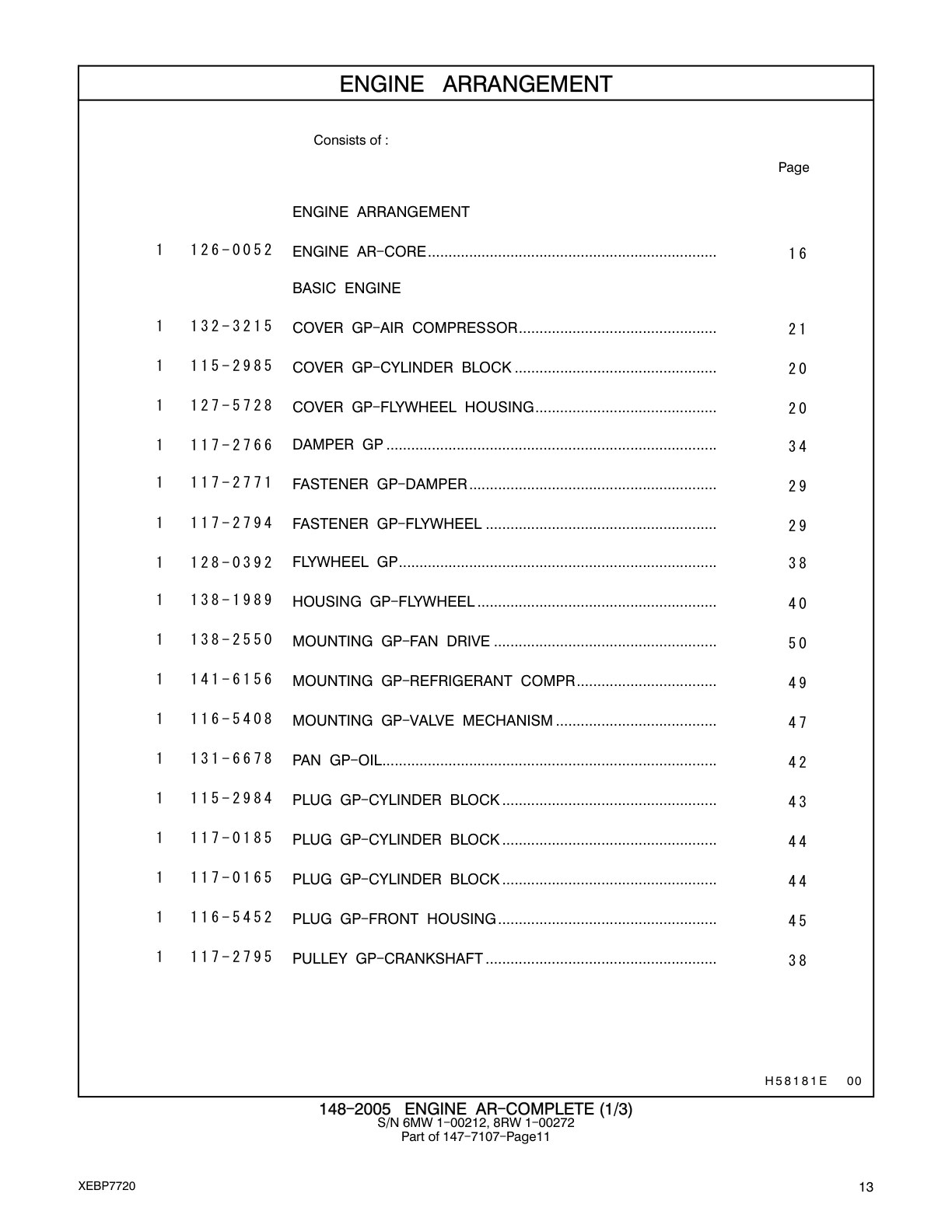 116-5408 MOUNTING GP-VALVE MECHANISM CAT parts manual diagram