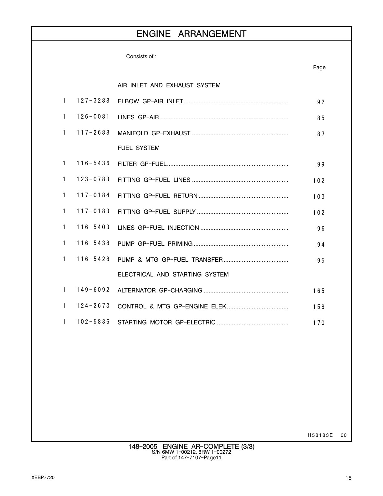 116-5438 - PUMP GP-FUEL PRIMING
