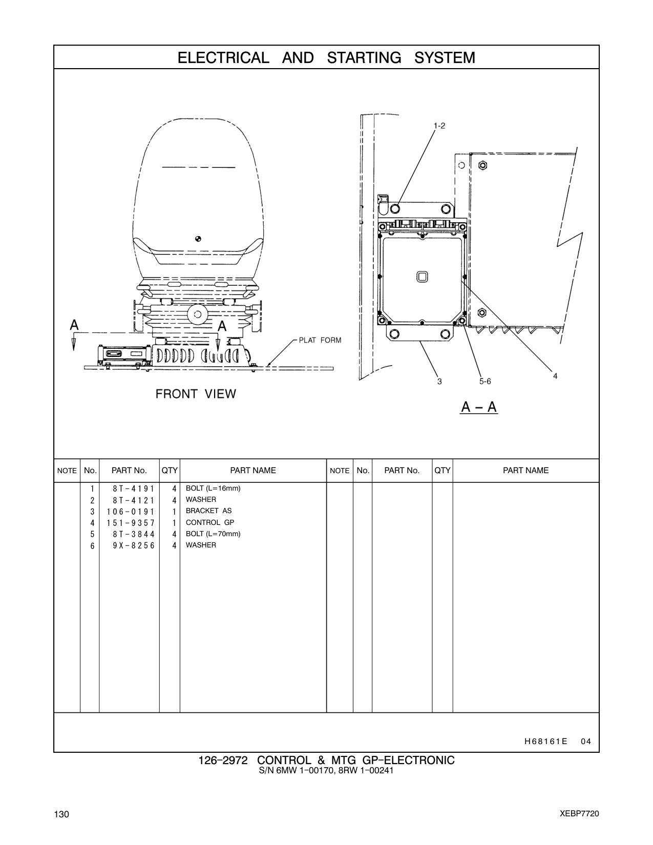 106-0191 BRACKET AS CAT parts manual diagram