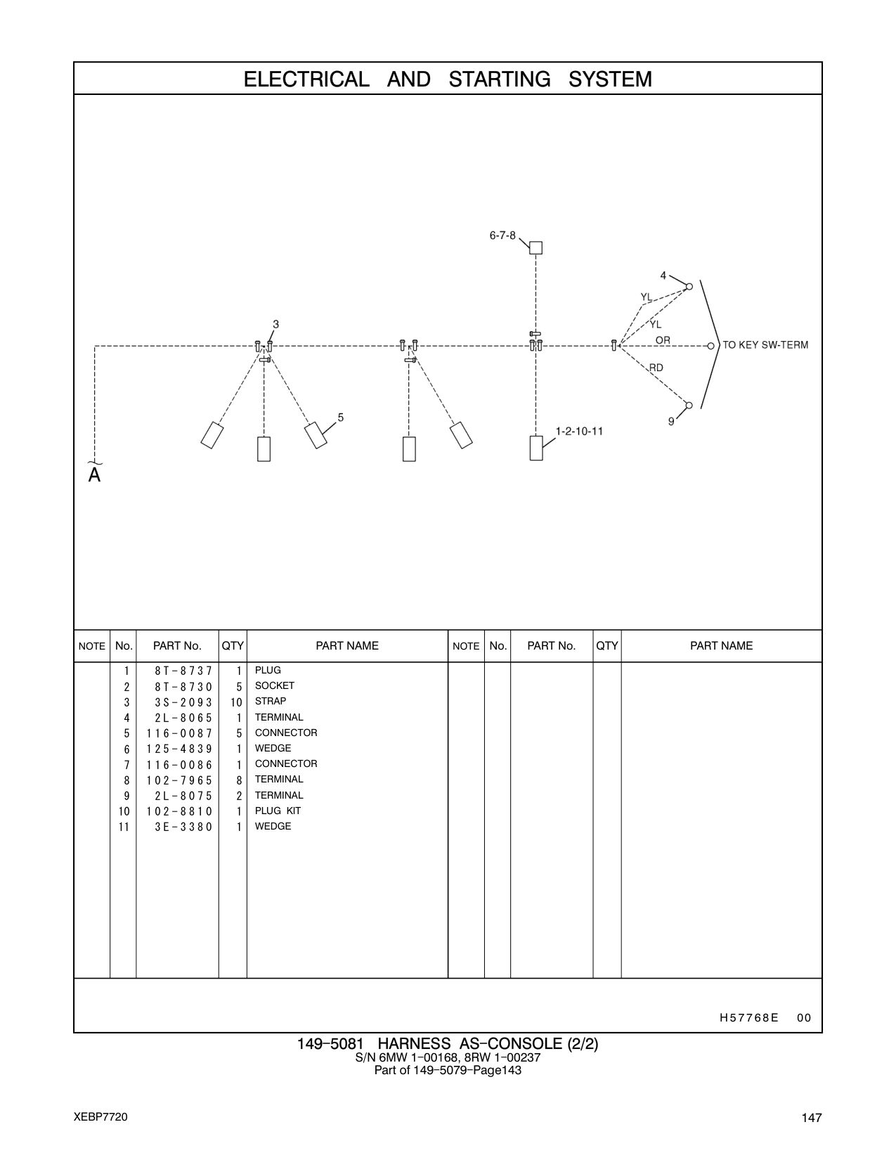 116-0086 CONNECTOR CAT parts manual diagram