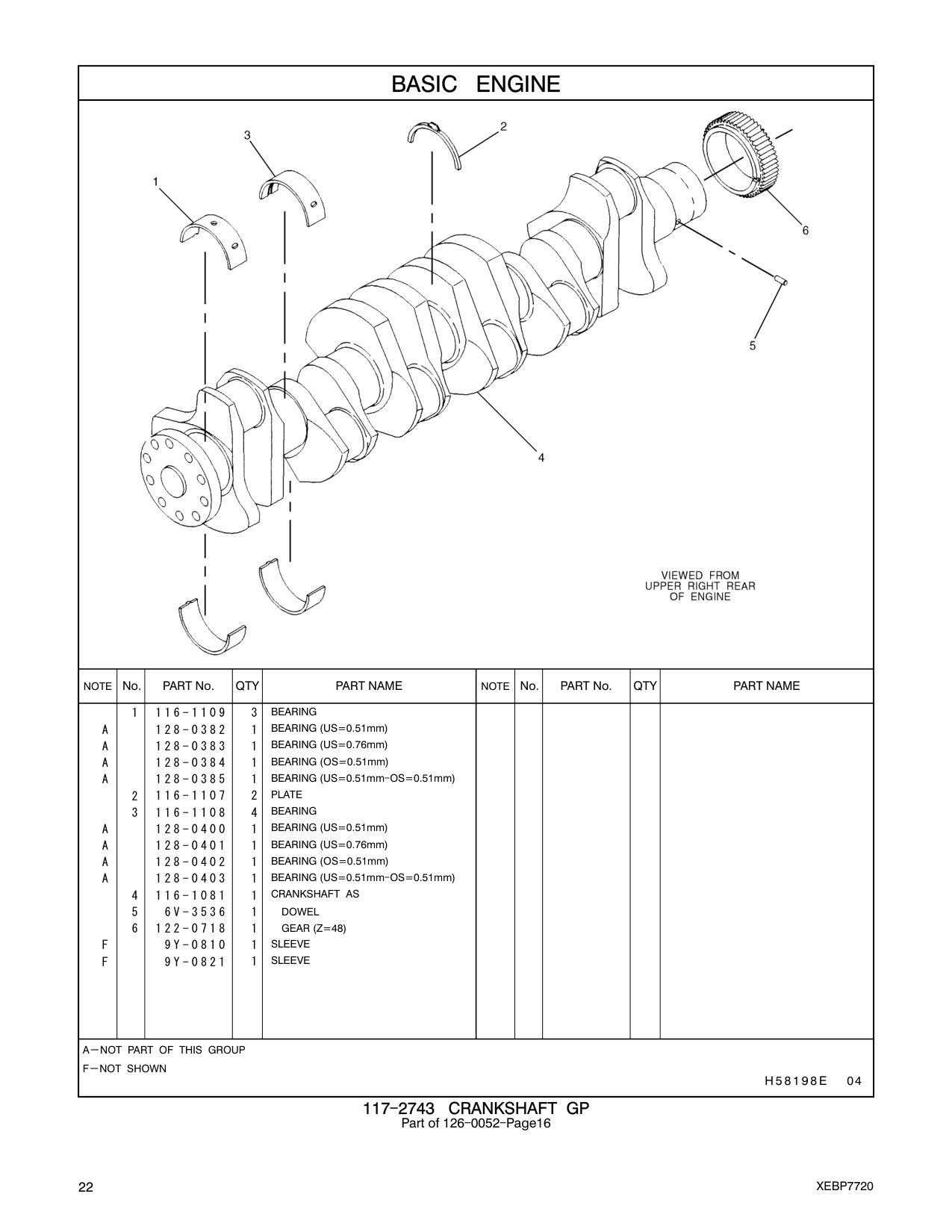 116-1107 PLATE CAT parts manual diagram
