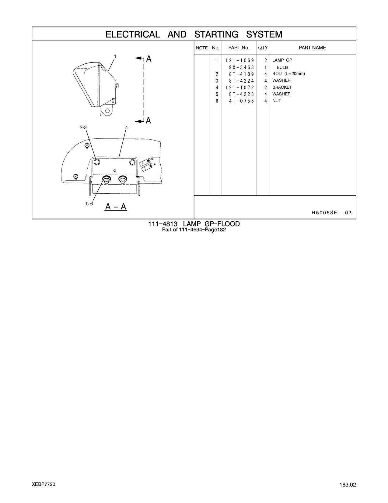 4I-0755 NUT CAT parts manual diagram