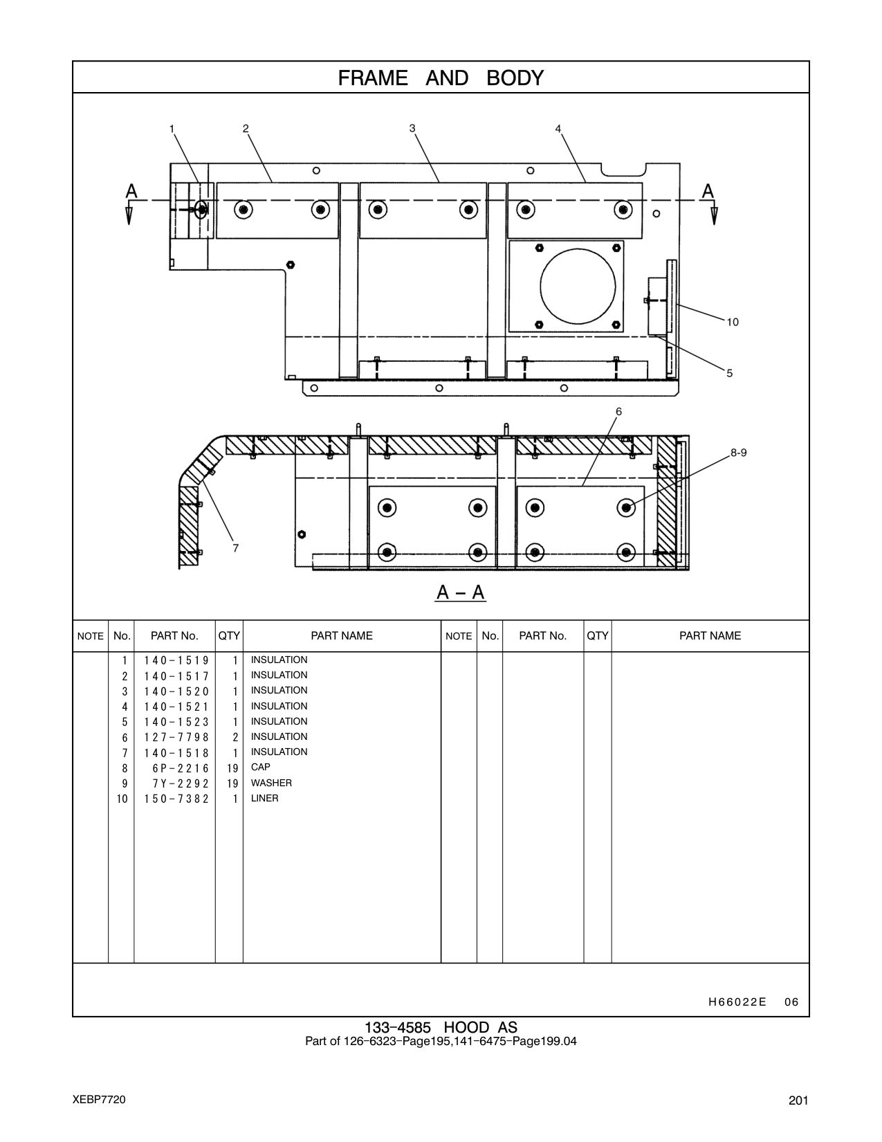 140-1521 INSULATION CAT parts manual diagram