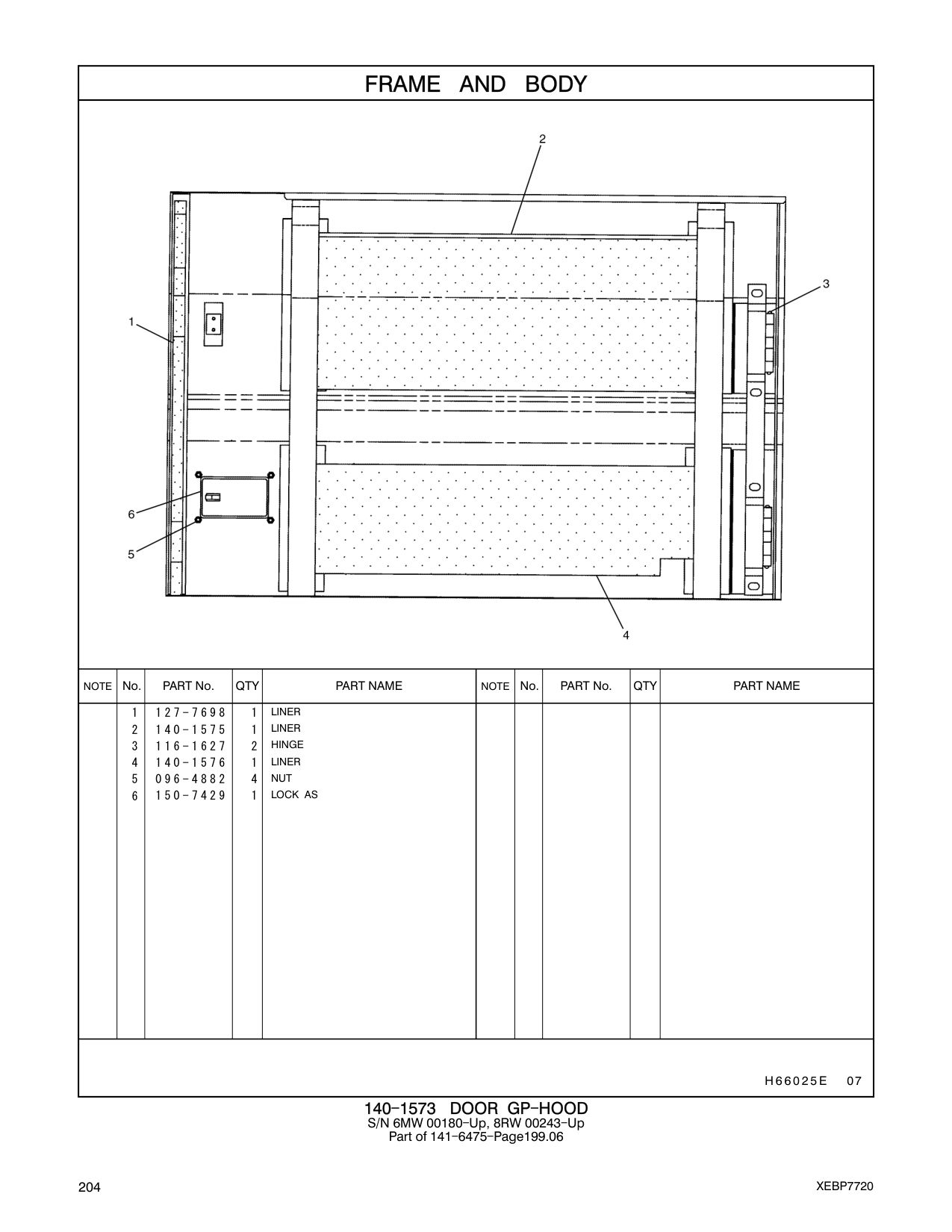 150-7429 LOCK AS CAT parts manual diagram