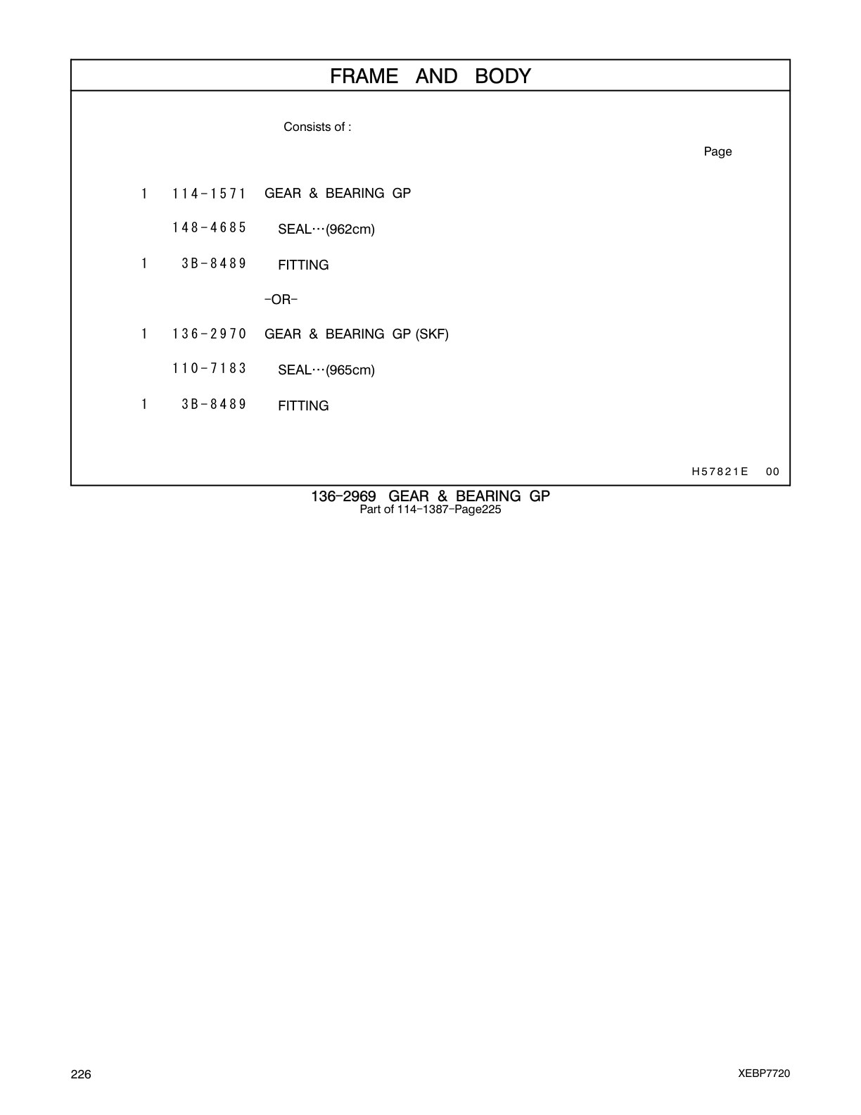 114-1571 - GEAR & BEARING GP