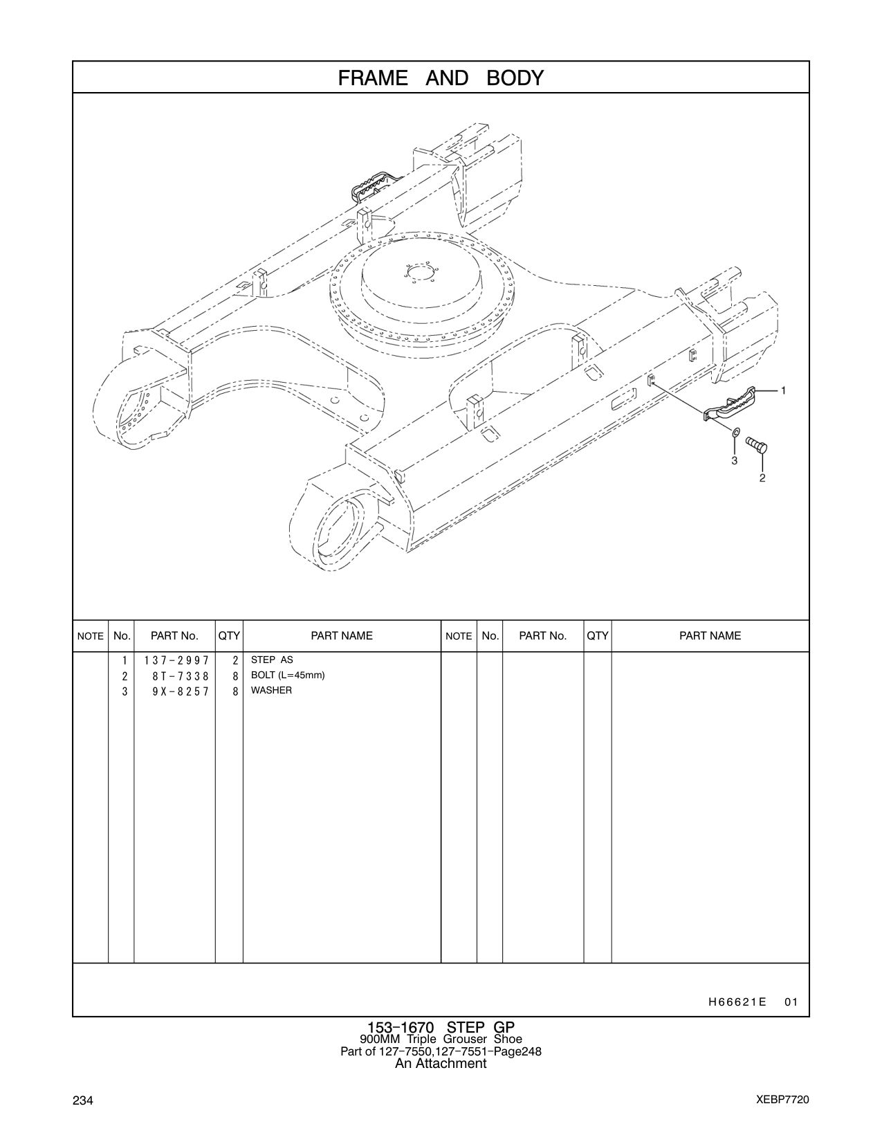 137-2997 STEP AS CAT parts manual diagram