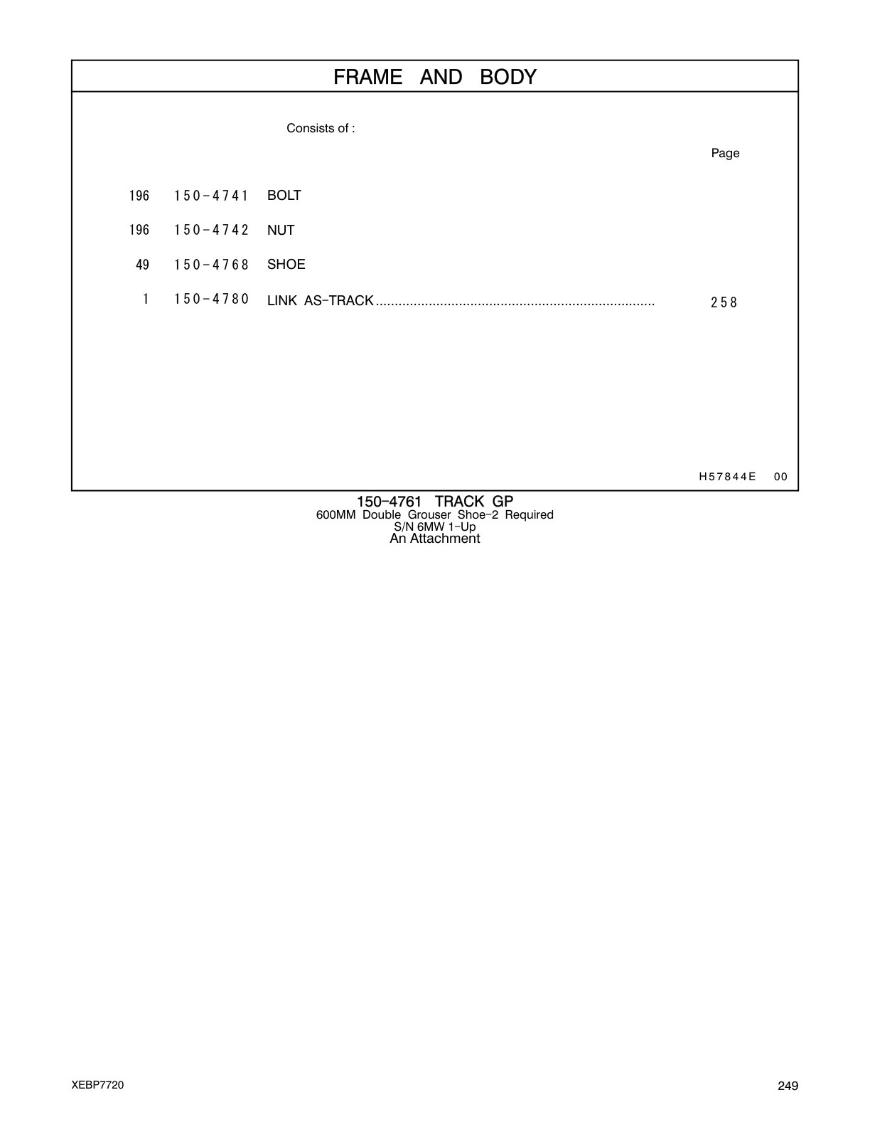 150-4742 NUT CAT parts manual diagram