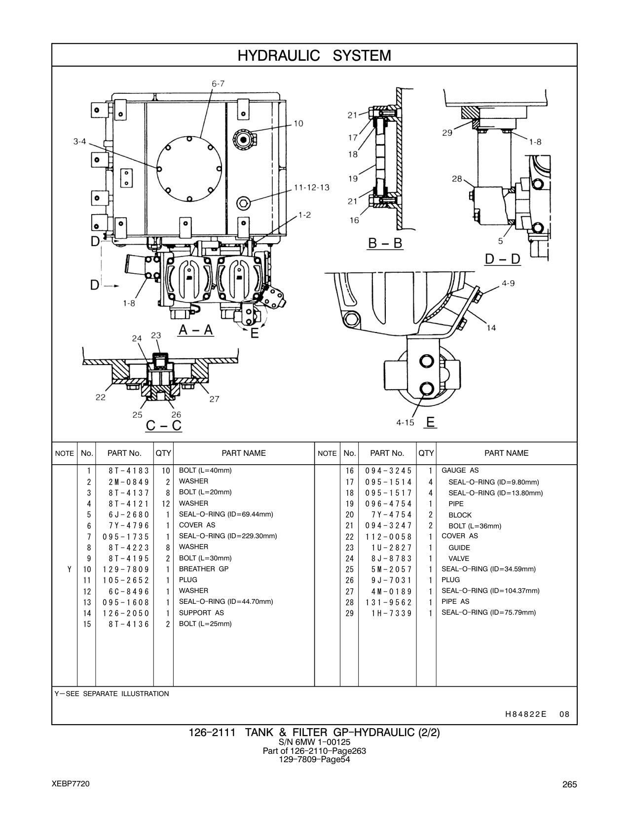 7Y-4796 COVER AS CAT parts manual diagram