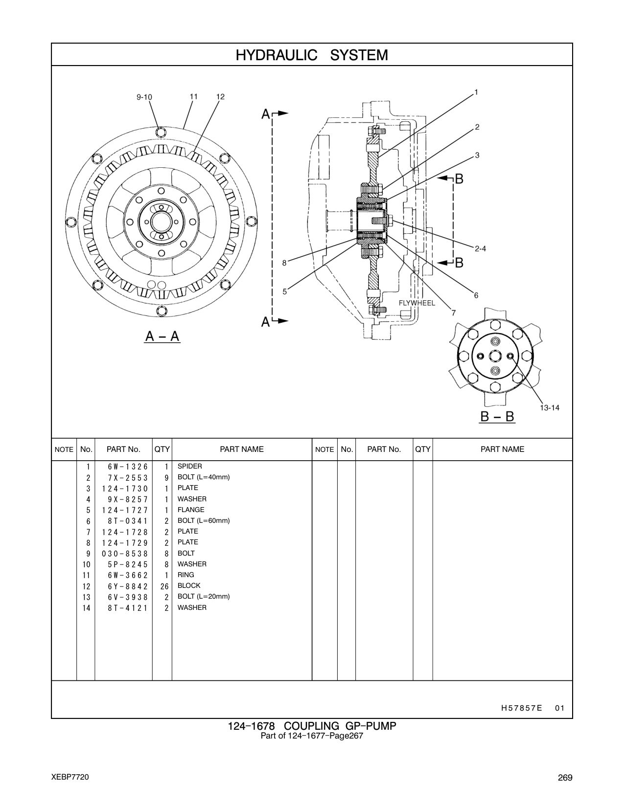 124-1730 PLATE CAT parts manual diagram