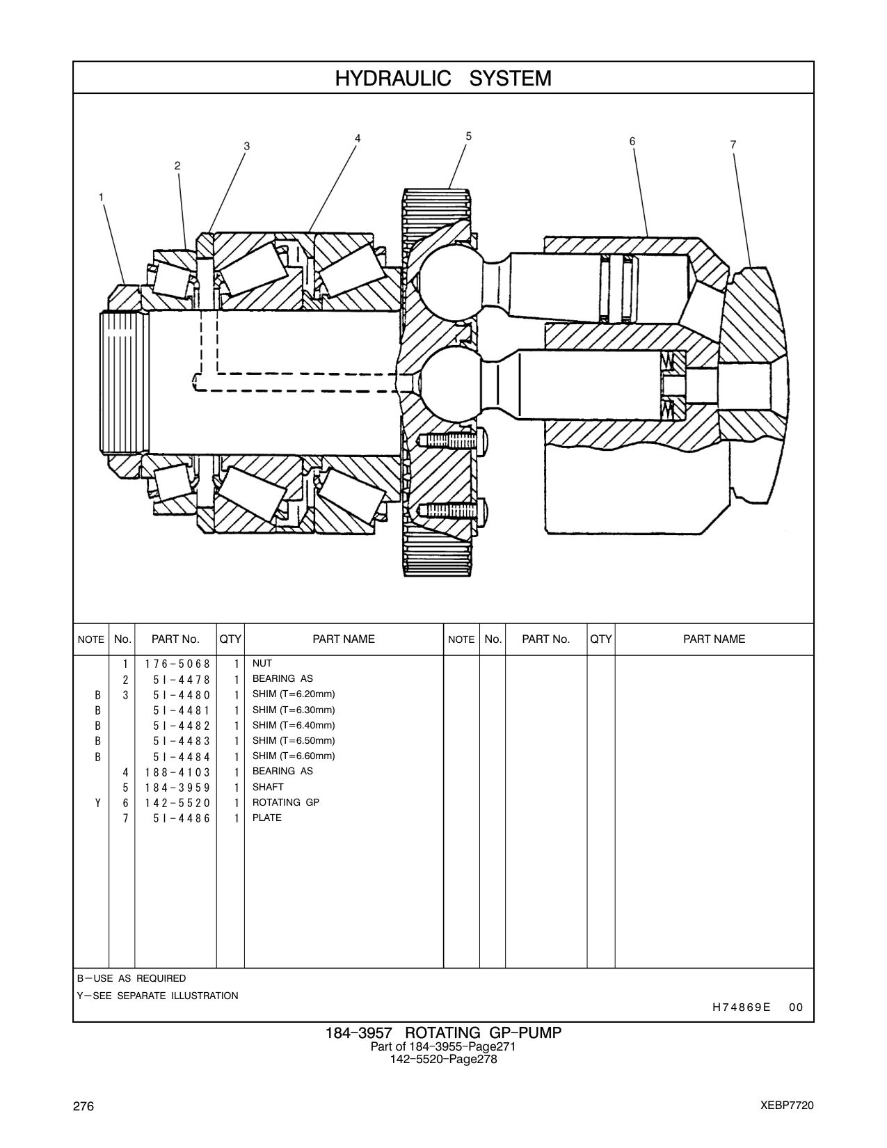 5I-4480 SHIM (T=6.20mm) CAT parts manual diagram