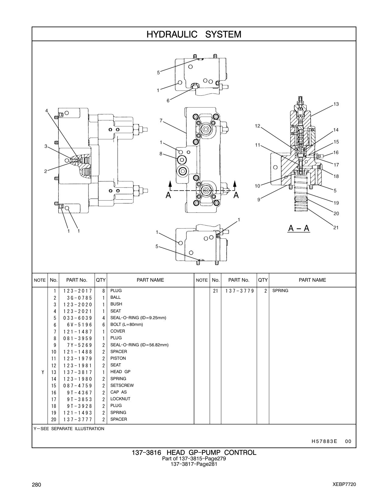 3G-0785 BALL CAT parts manual diagram