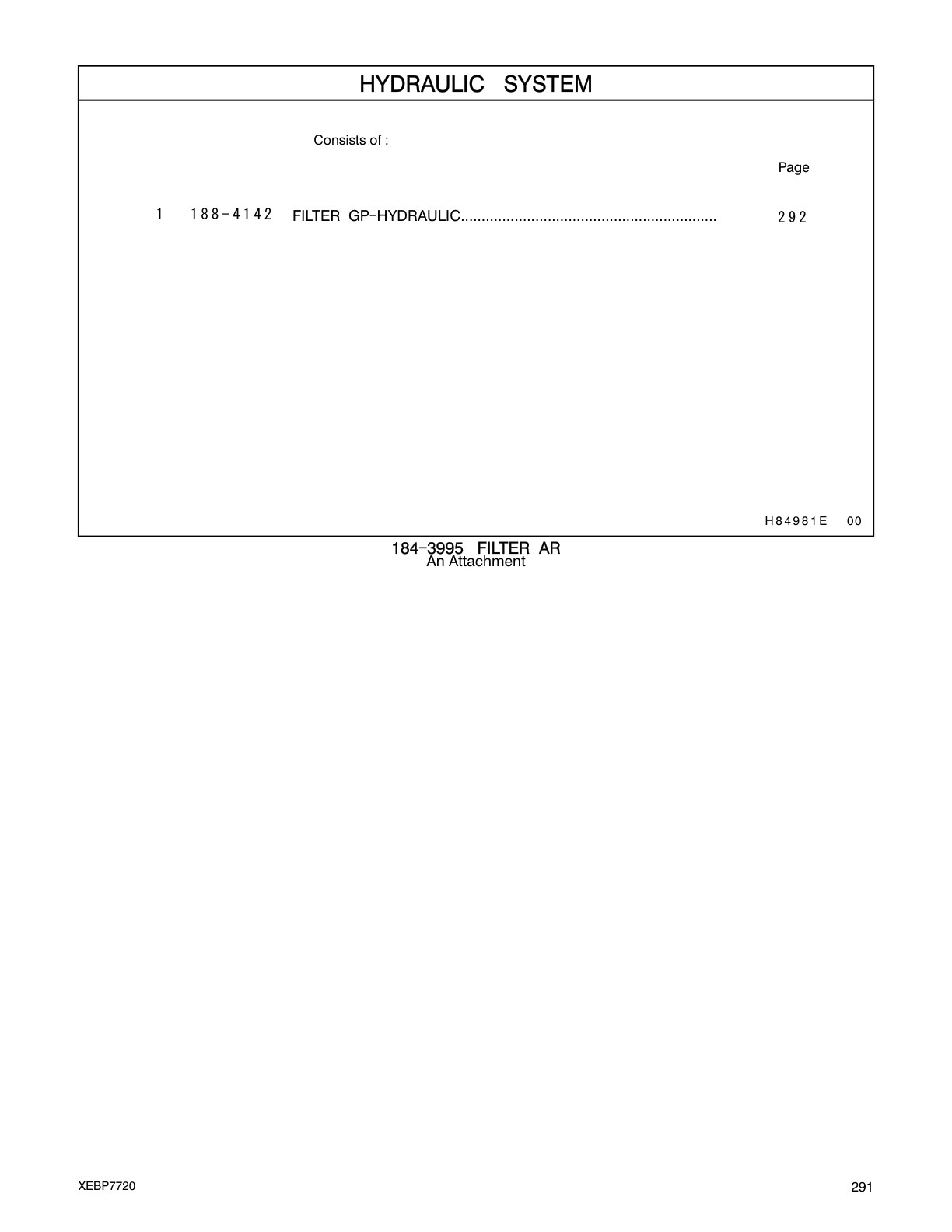 188-4142 - FILTER GP